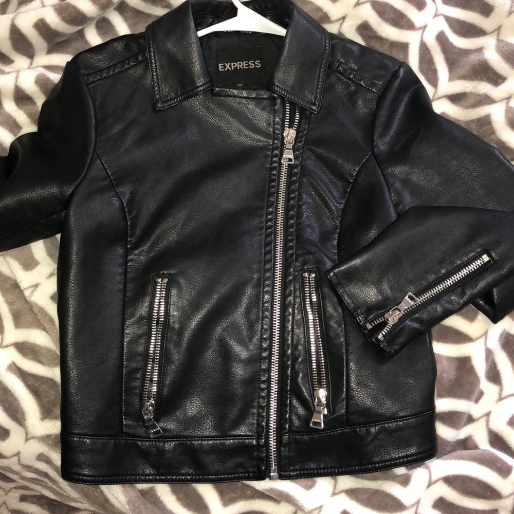 Faux leather jacket